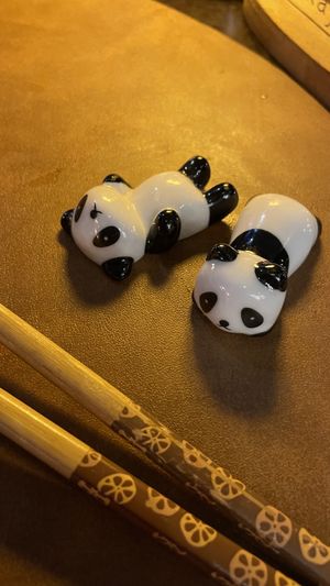 Cute chopstick holders   at Izakaya Ate in Noosa Heads