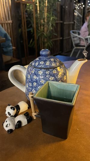 Japanese Tea pot & cup   at Izakaya Ate in Noosa Heads