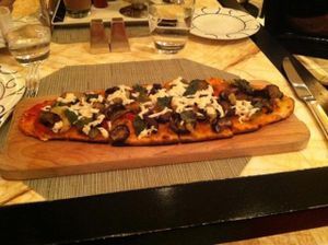 Flatbread pizza at Wynn Encore Hotel - Society Cafe in Las Vegas
