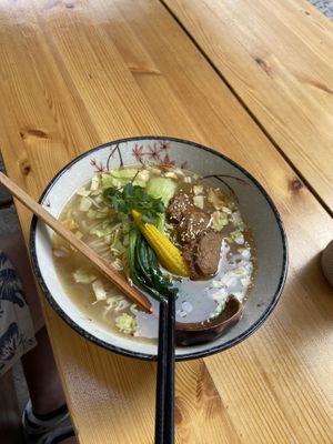 Tonkotsu ramen: very tasty  at Shisomen in Berlin