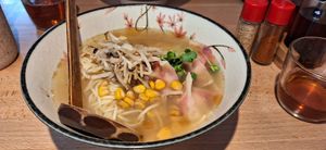 Dumplings filled with beetroot and tofu  at Shisomen in Berlin