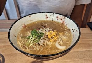 Ramen with ‘beef’, very nice taste and texture  at Shisomen in Berlin