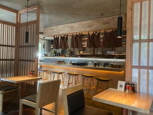 inside the restaurant at Shisomen in Berlin