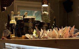 Origami at the bar.  at Shisomen in Berlin