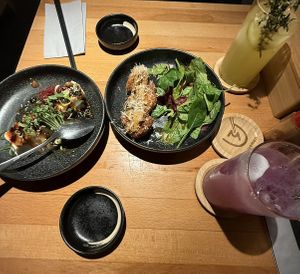 Vorspeisen: Seidentofu und Karaage😄 at Shisomen in Berlin