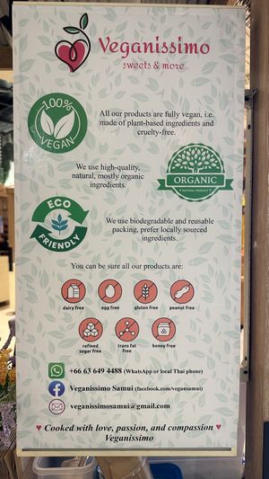 Product info  at Veganissimo - Maybe closed in Koh Samui