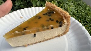 Vanilla cheesecake (vegan and delicious)  at Veganissimo - Maybe closed in Koh Samui