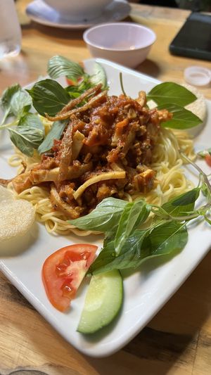 Vegan Spaghetti  at Quan Chay Buffet Lac Tam Vegan in Hue