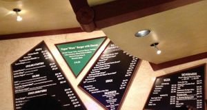 Wynn Burger sign at Wynn Hotel - Zoozacrackers Deli in Las Vegas