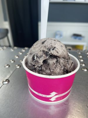 Small vegan Cookies n Cream (made with oatmilk )  at LiftOff Creamery in Indianapolis
