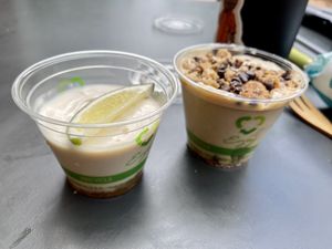 Key lime parfait and peanut butter are amazing  at Native Foods in Boulder