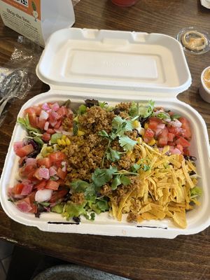 Taco salad  at Native Foods in Boulder