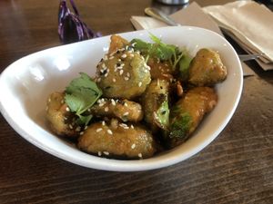 Brussels sprouts at Native Foods in Boulder