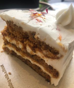 Amazing carrot cake   at Holy Llama - Sintagma in Athens