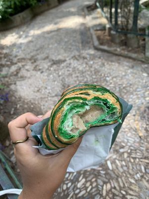 Pistachio croissant   at Holy Llama - Sintagma in Athens