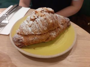 Almond croissant at Holy Llama - Sintagma in Athens
