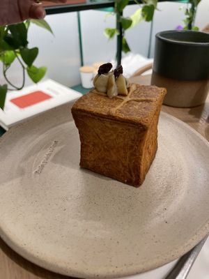 Orange and raisin ‘cruffin'  at Holy Llama - Sintagma in Athens