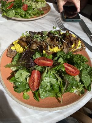 scrambled tofu  at Holy Llama - Sintagma in Athens