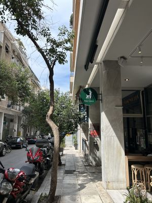 Outside  at Holy Llama - Sintagma in Athens