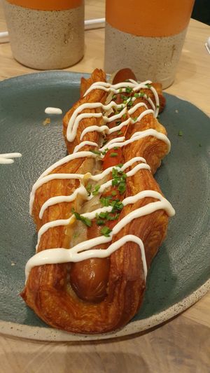 Fancy Hot Dog at Holy Llama - Sintagma in Athens