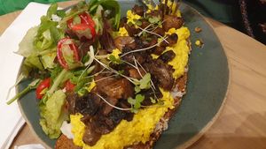 Tofu Scramble at Holy Llama - Sintagma in Athens