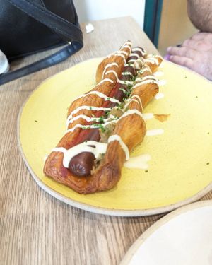 Tofu dog at Holy Llama - Sintagma in Athens