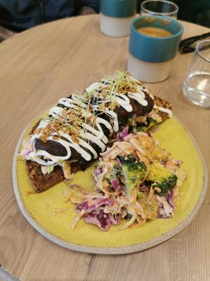 Mushroom Steak 🍄 at Holy Llama - Sintagma in Athens