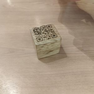 Menu cube! Leads to an excellent menu website that allows you to remember what you wanted from the order and see the total price from the moment you think about getting something at Holy Llama - Sintagma in Athens