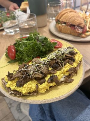 Tofu scramble  at Holy Llama - Sintagma in Athens