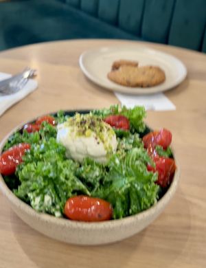 Salad and cookie   at Holy Llama - Sintagma in Athens