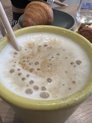 Oat milk cappuccino   at Holy Llama - Sintagma in Athens