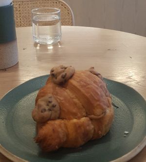 Cookie croissant at Holy Llama - Sintagma in Athens