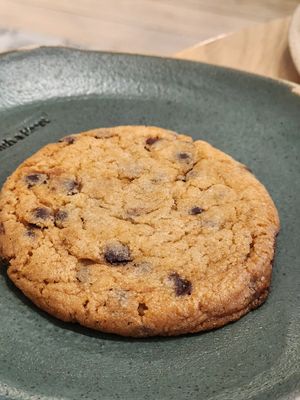 Sugar free choc chip cookie at Holy Llama - Sintagma in Athens