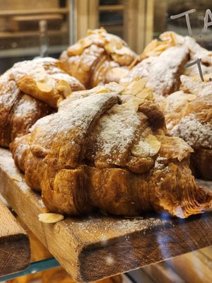 Almond croissants at Holy Llama - Sintagma in Athens
