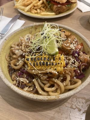 Udon noodles  at Holy Llama - Sintagma in Athens