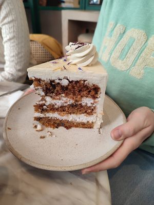 Carrot cake at Holy Llama - Sintagma in Athens