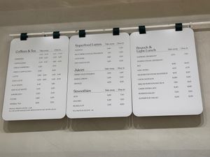 Menu at Holy Llama - Sintagma in Athens
