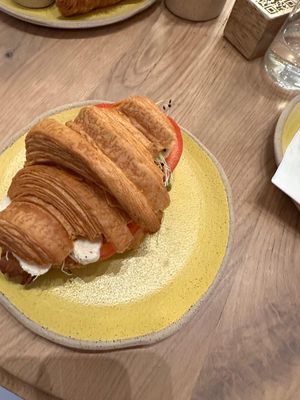Caprese Croissant at Holy Llama - Sintagma in Athens