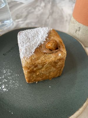 Praline cruffin  at Holy Llama - Sintagma in Athens