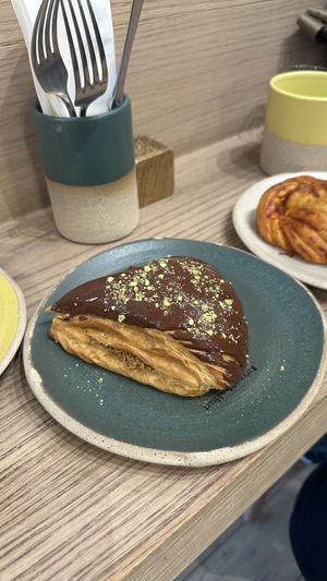 Dubai Croissant (yum)   at Holy Llama - Sintagma in Athens