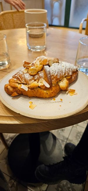 Almond croissant at Holy Llama - Sintagma in Athens