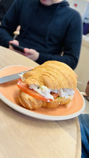 Caprese croissant  at Holy Llama - Sintagma in Athens