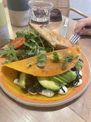 Crazy delicious vegan omelette   at Holy Llama - Sintagma in Athens