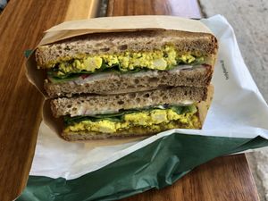 “Egg” salad sandwich   at Holy Llama - Sintagma in Athens