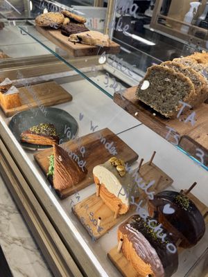 Selection of pastries   at Holy Llama - Sintagma in Athens