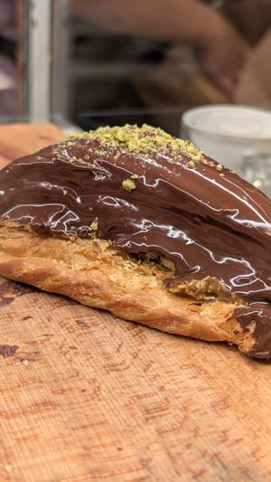 Dubai Chocolate croissant at Holy Llama - Sintagma in Athens