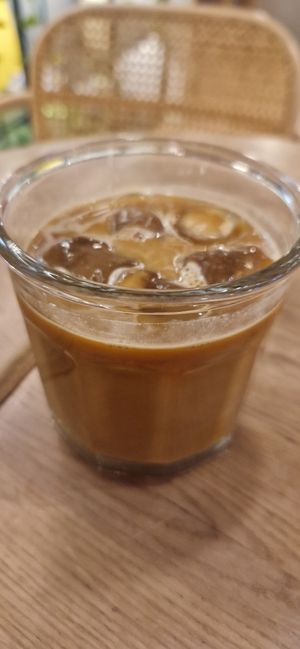 Iced latte at Holy Llama - Sintagma in Athens