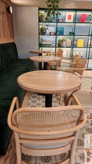 inside seats at Holy Llama - Sintagma in Athens
