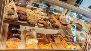 Pastries choices at Holy Llama - Sintagma in Athens