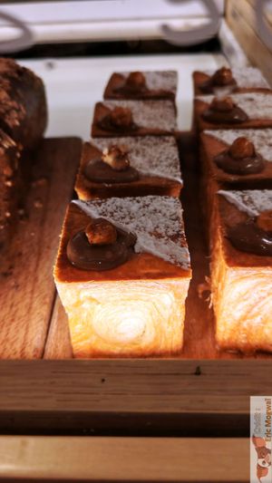 praline cruffin at Holy Llama - Sintagma in Athens
